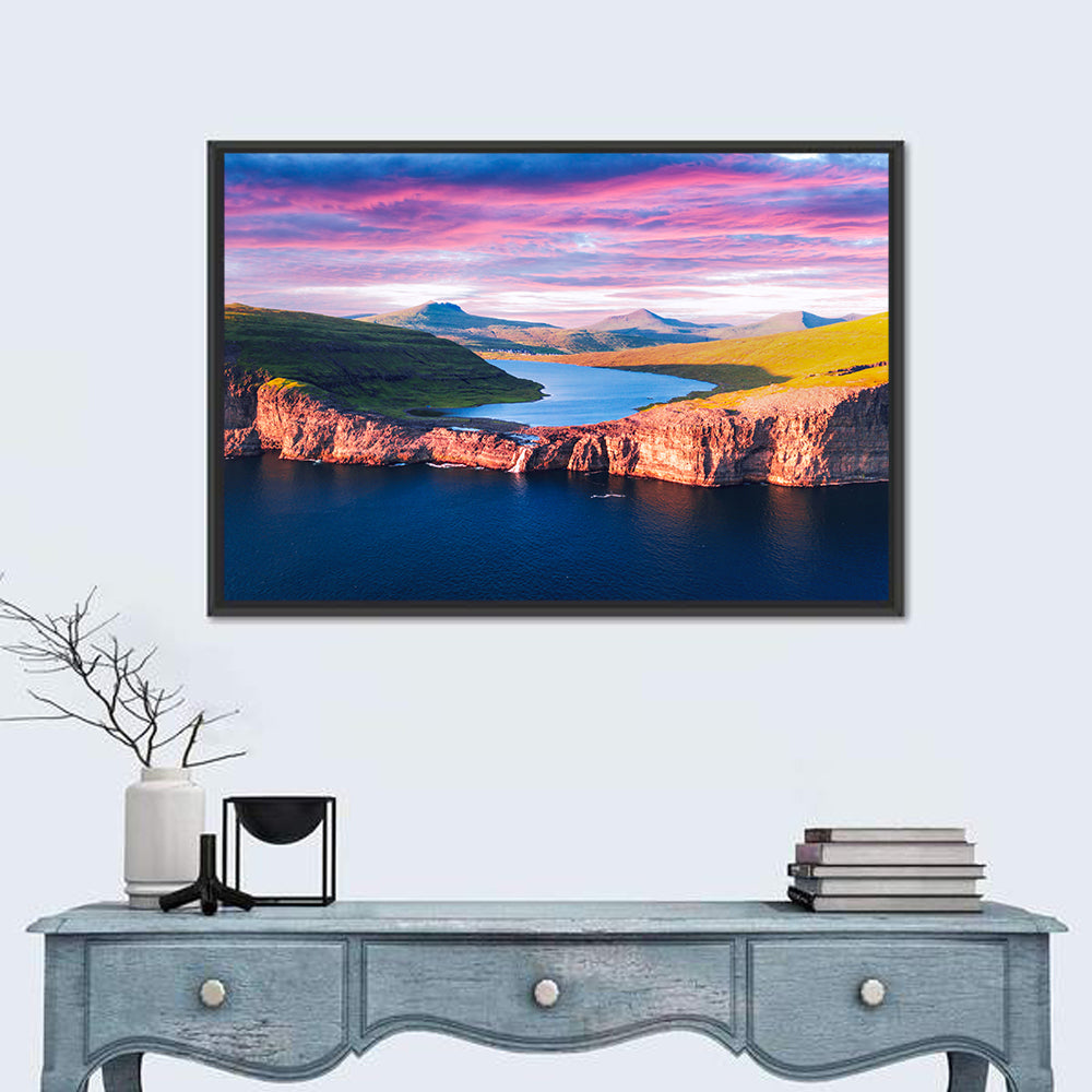 Sørvágsvatn Sunset Wall Art