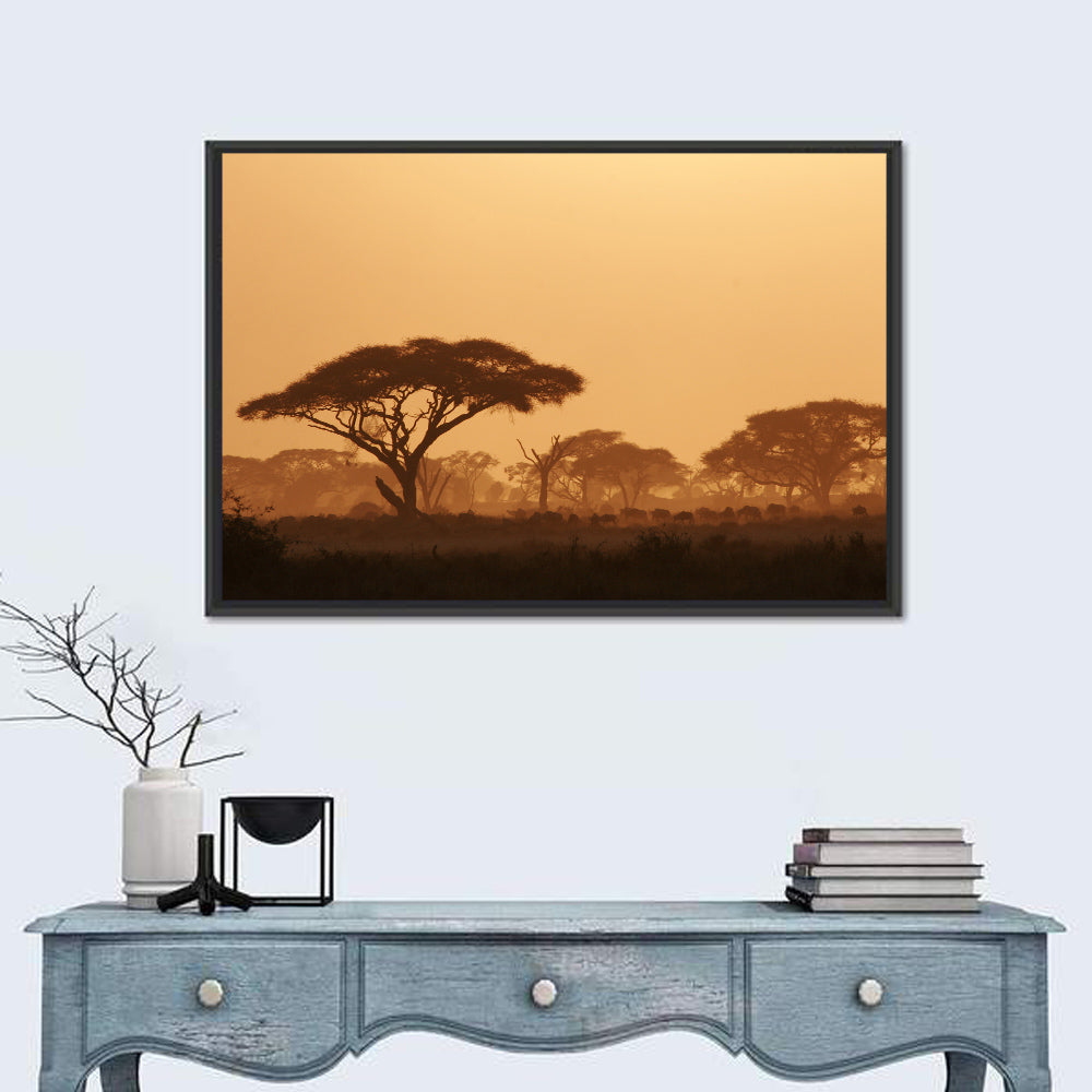 Amboseli Savanna Sunset Wall Art