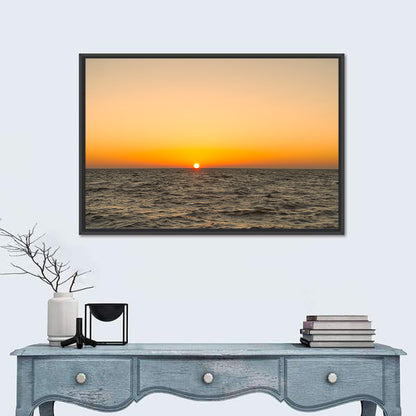 Golden Sunset Over Lake Ijssel Wall Art