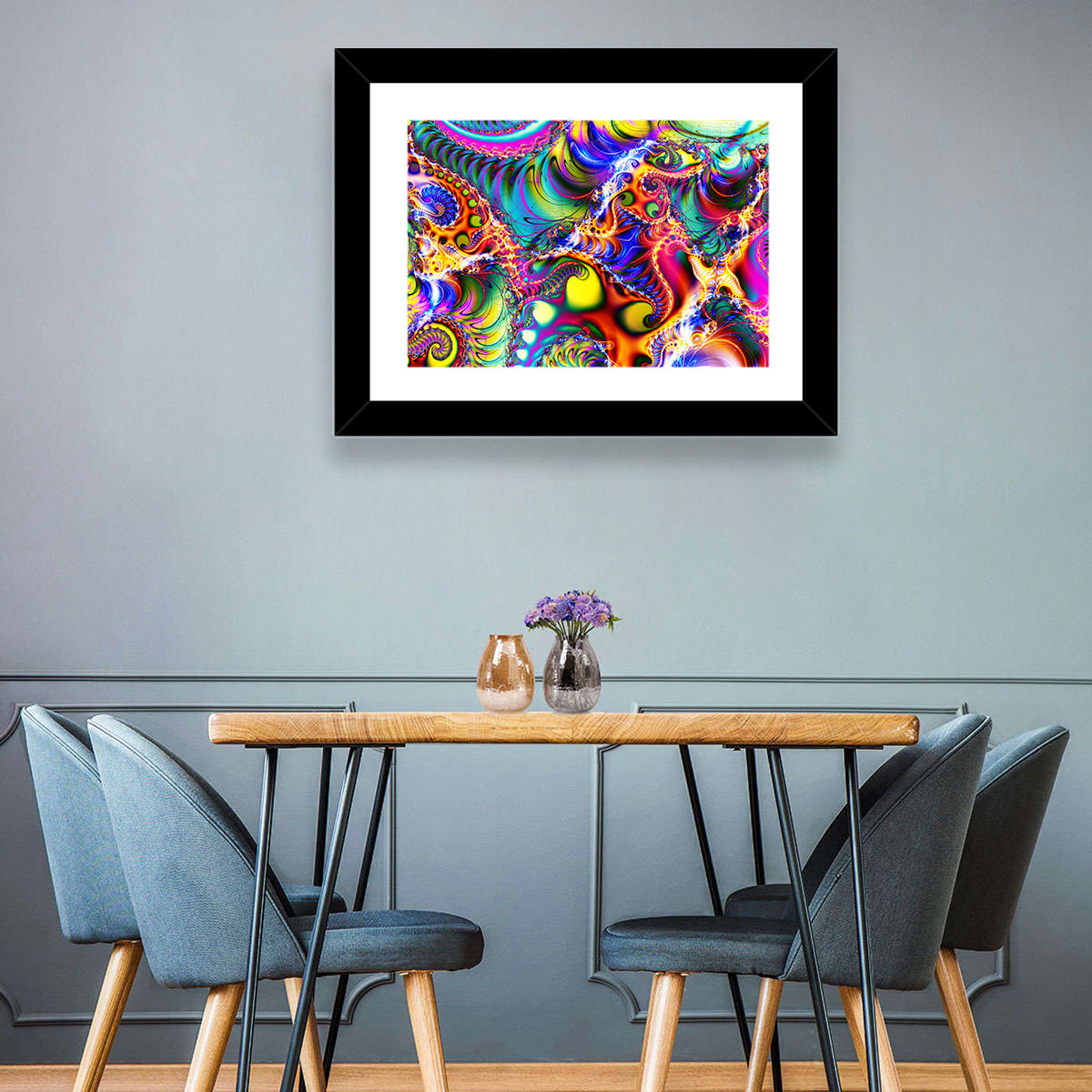 Digital Colored Abstract Wall Art