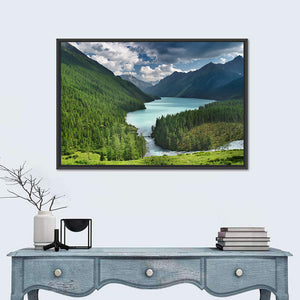 Siberia Woods Mountain Lake Wall Art