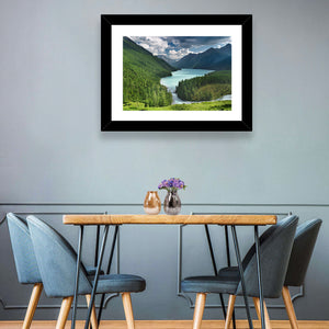 Siberia Woods Mountain Lake Wall Art