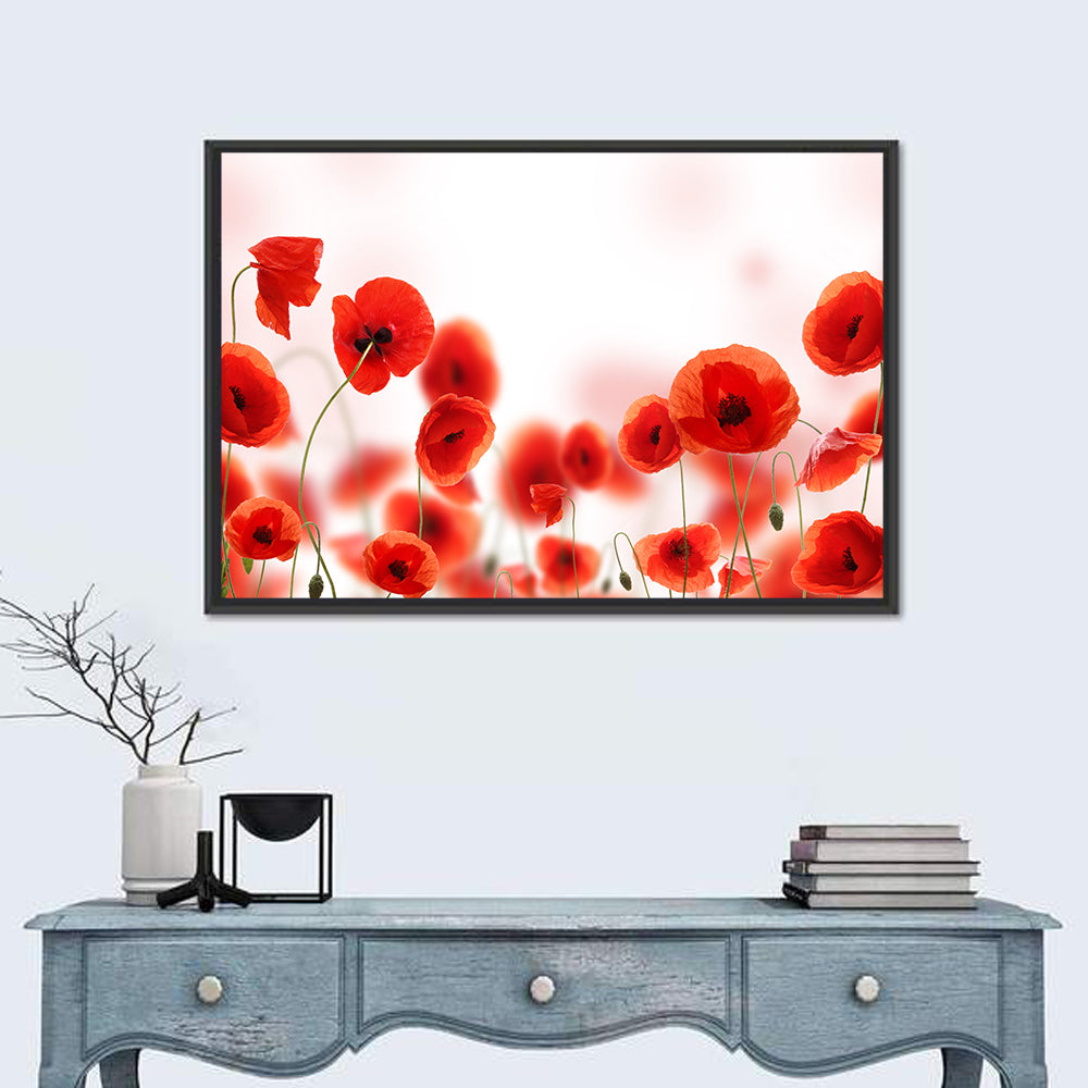 Red Poppy Field Wall Art