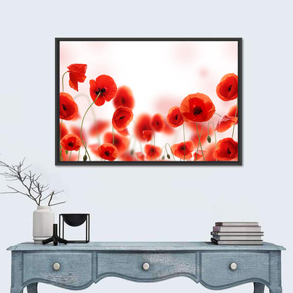 Red Poppy Field Wall Art