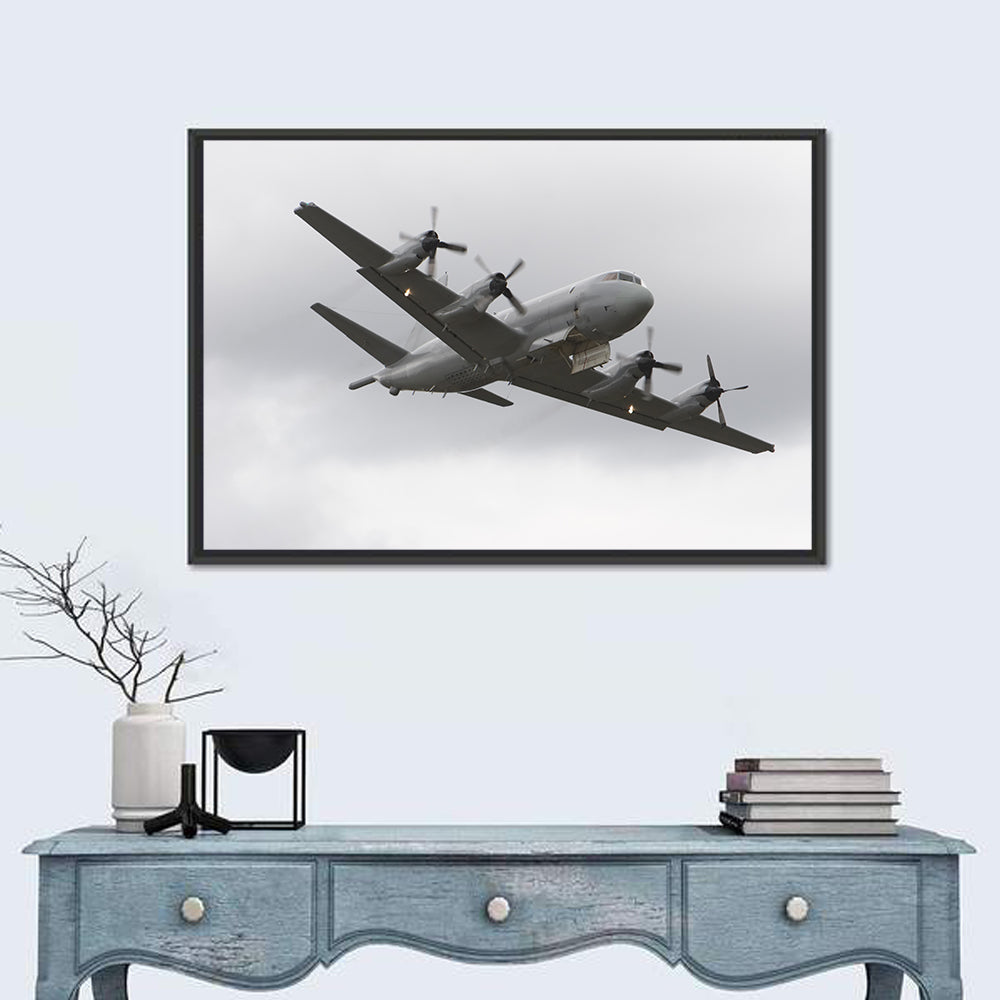 Four-engine Maritime Surveillance Aircraft Wall Art in a room, landscape