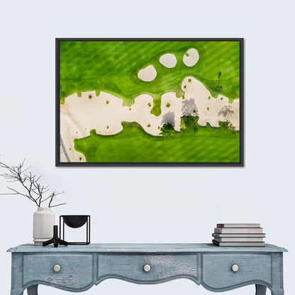 Aerial Golf Course Landscape Wall Art