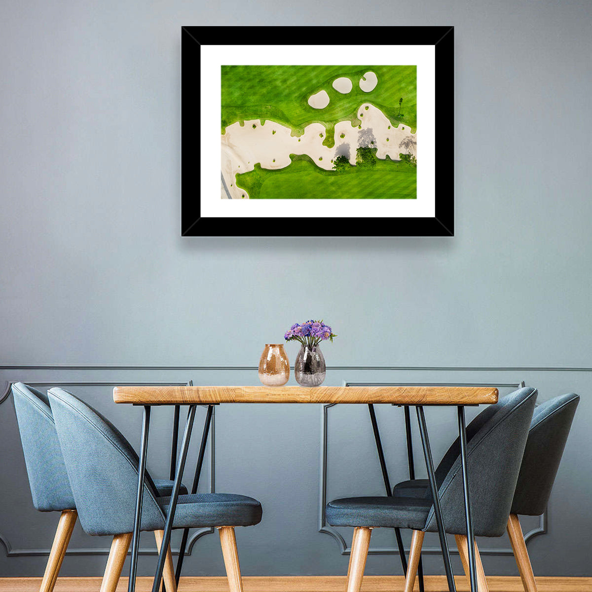 Aerial Golf Course Landscape Wall Art