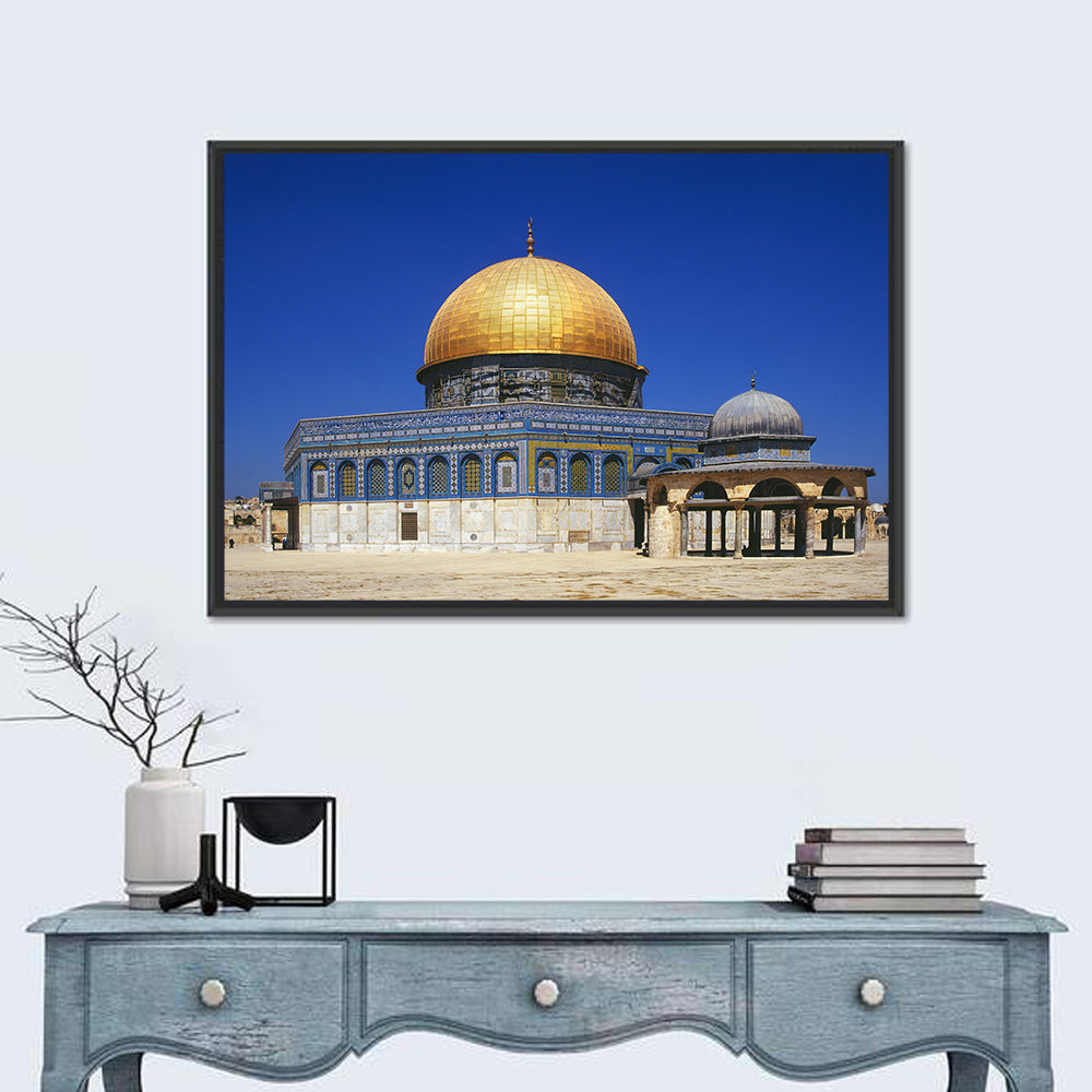 Golden Dome of the Rock, Jerusalem Wall Art in a room, landscape