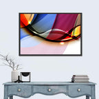 Glowing Wave Abstraction Wall Art