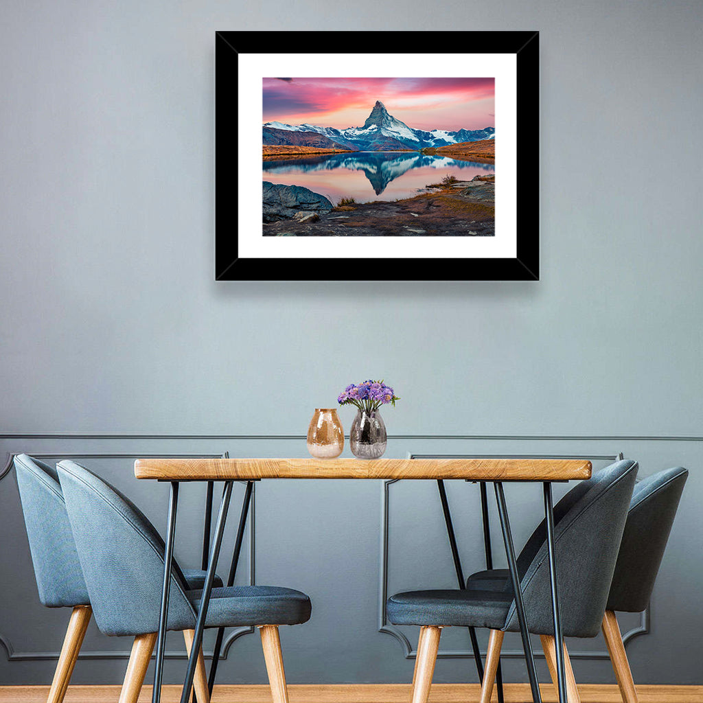 Matterhorn Reflection at Stellisee Wall Art