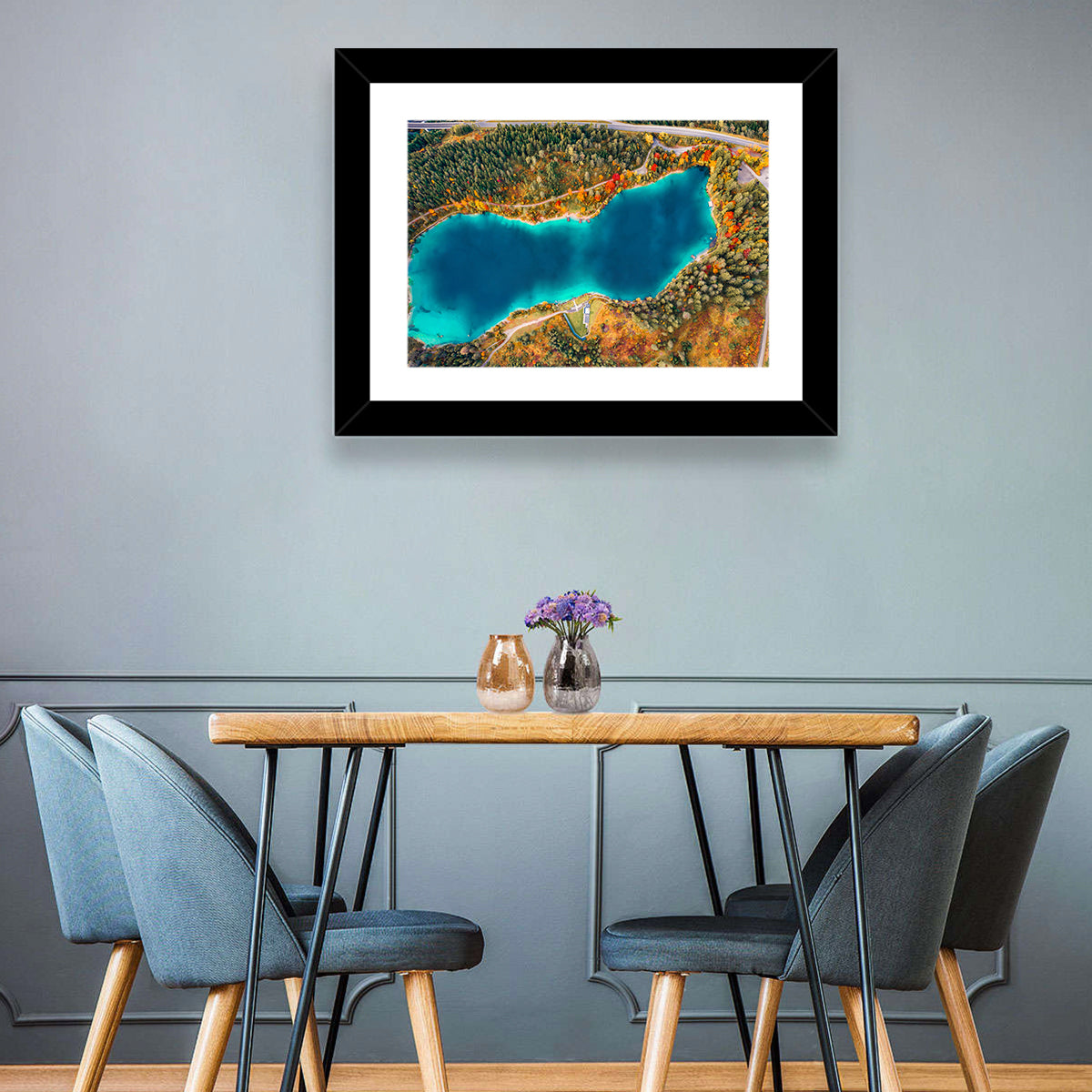 Urisee Lake Wall Art in a room, landscape