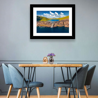 Mulafossur Waterfall Gasadalur Wall Art