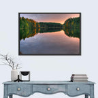 Estonian Lake at Golden Hour Wall Art