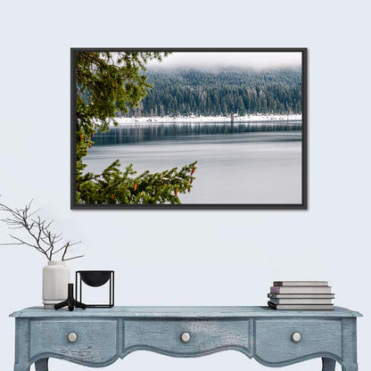 Lake Kachess Foggy Shore Wall Art