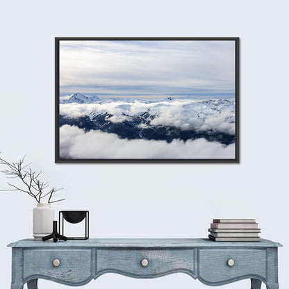 Snow-capped Whistler Peaks Wall Art