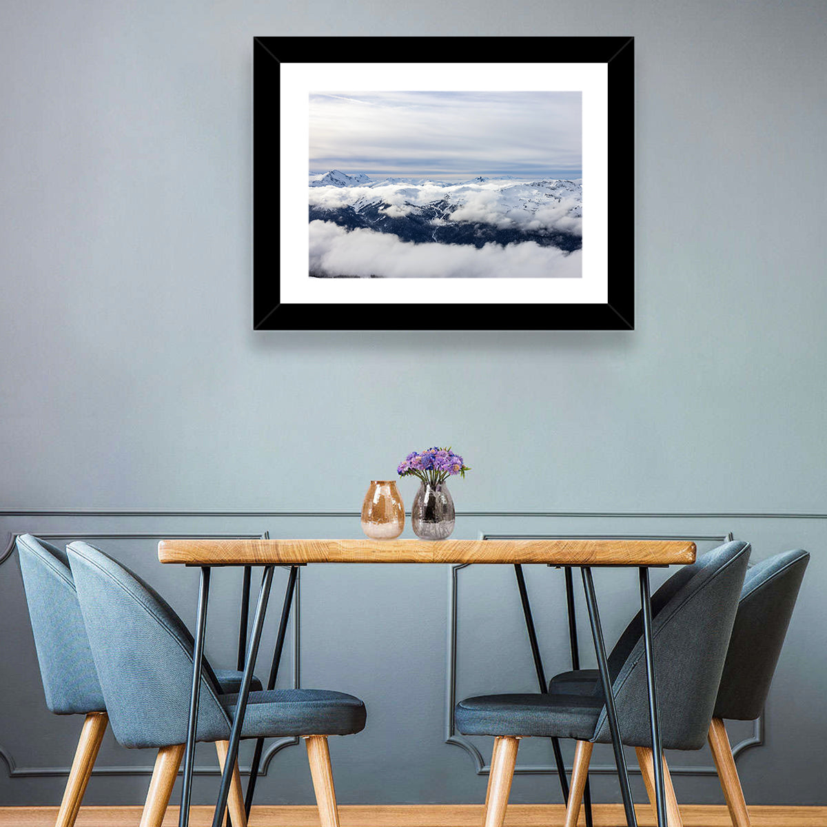Snow-capped Whistler Peaks Wall Art