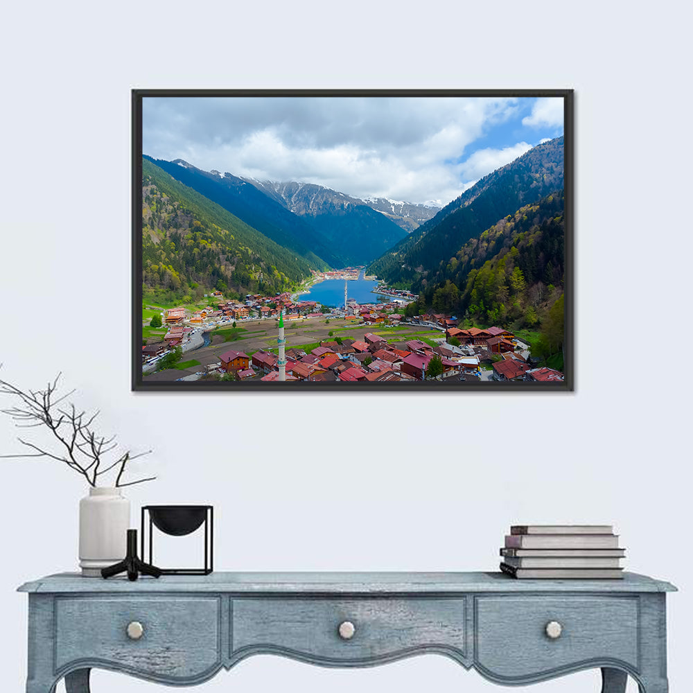 Uzungöl Village Lake View Wall Art