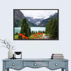 Lake Louise Poppies Wall Art