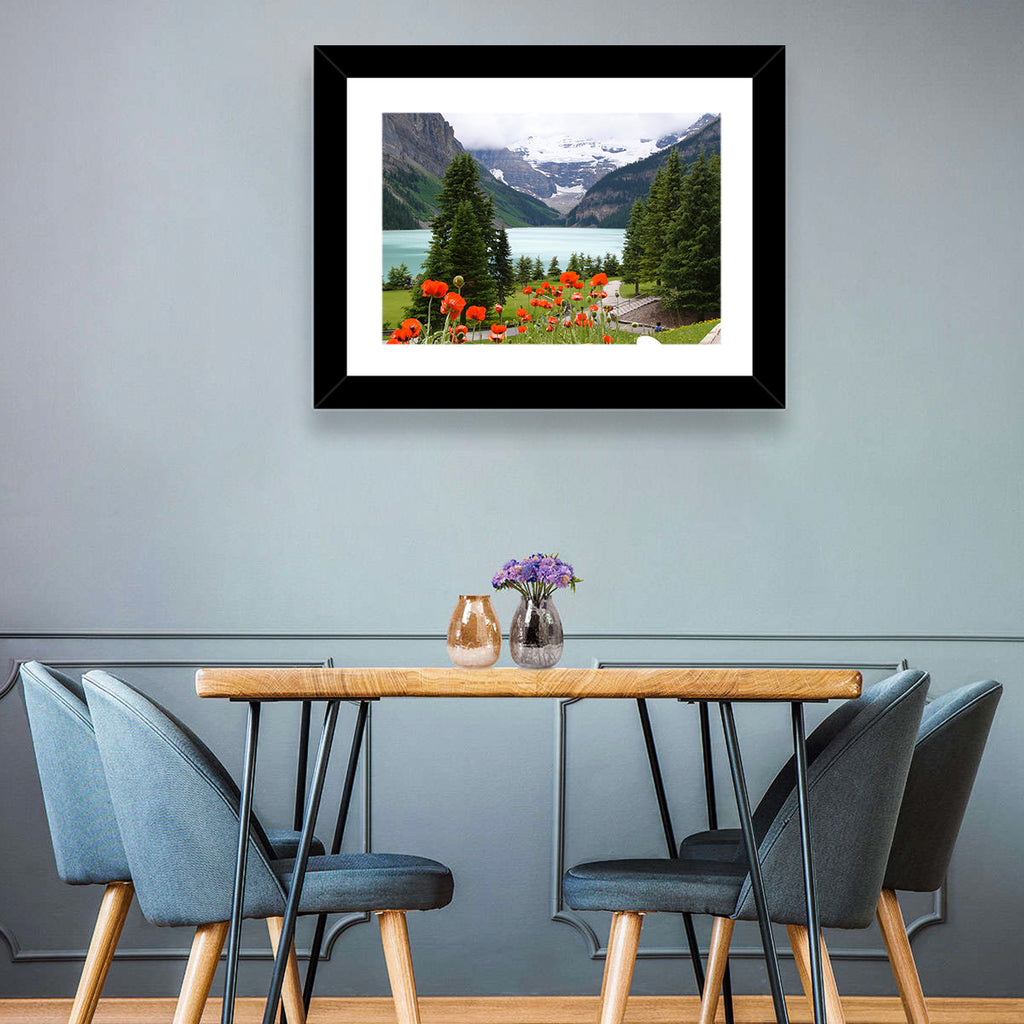 Lake Louise Poppies Wall Art