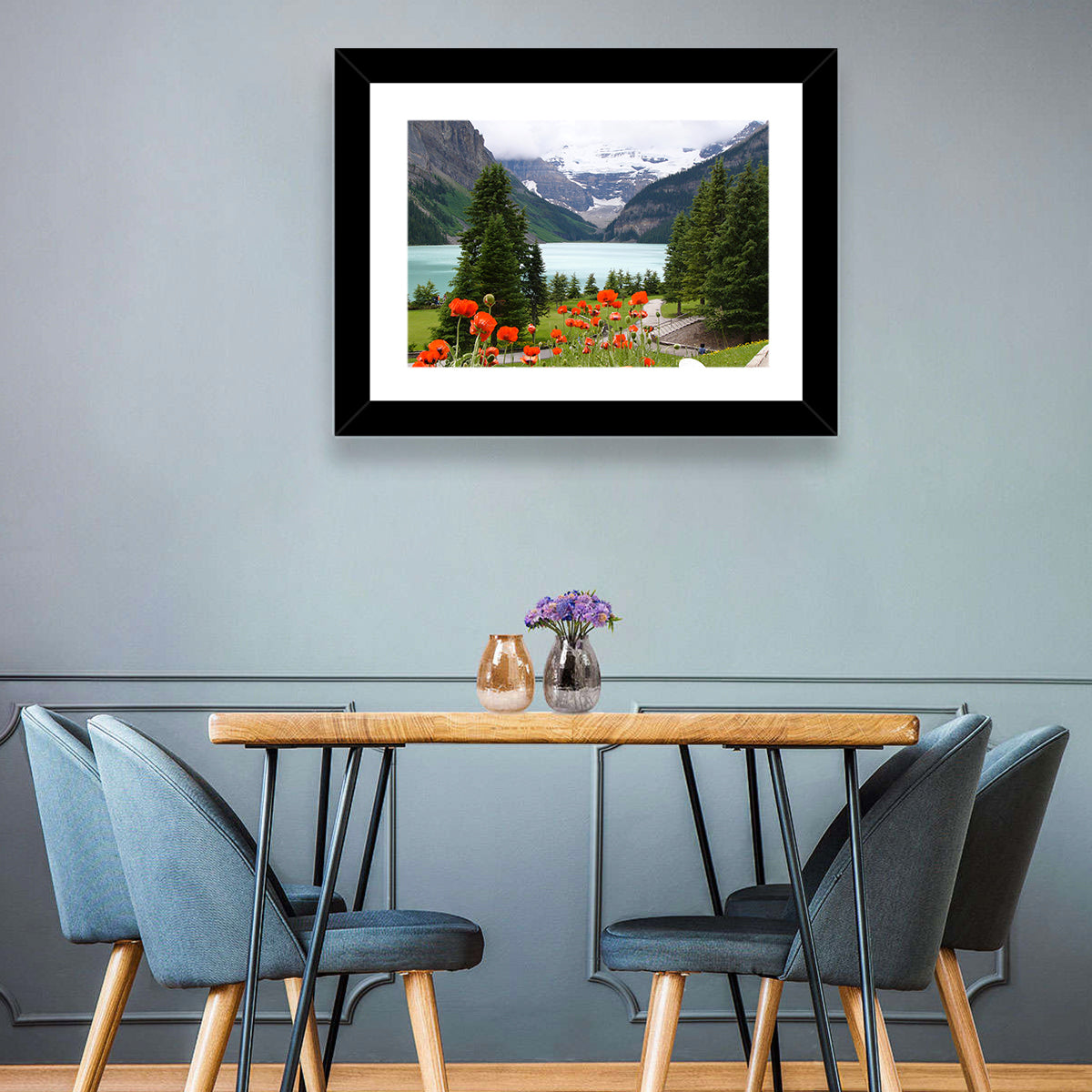 Lake Louise Poppies Wall Art
