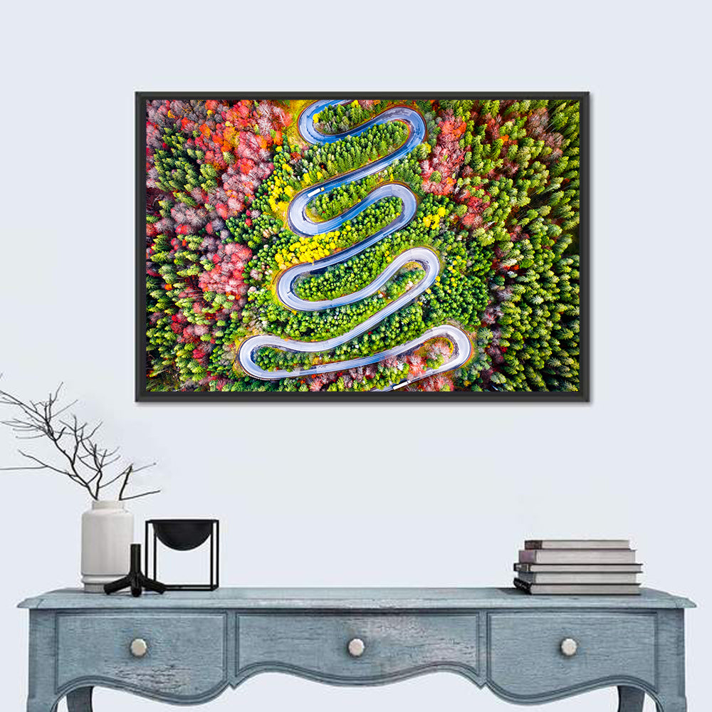 Cheia Autumn Winding Road Wall Art