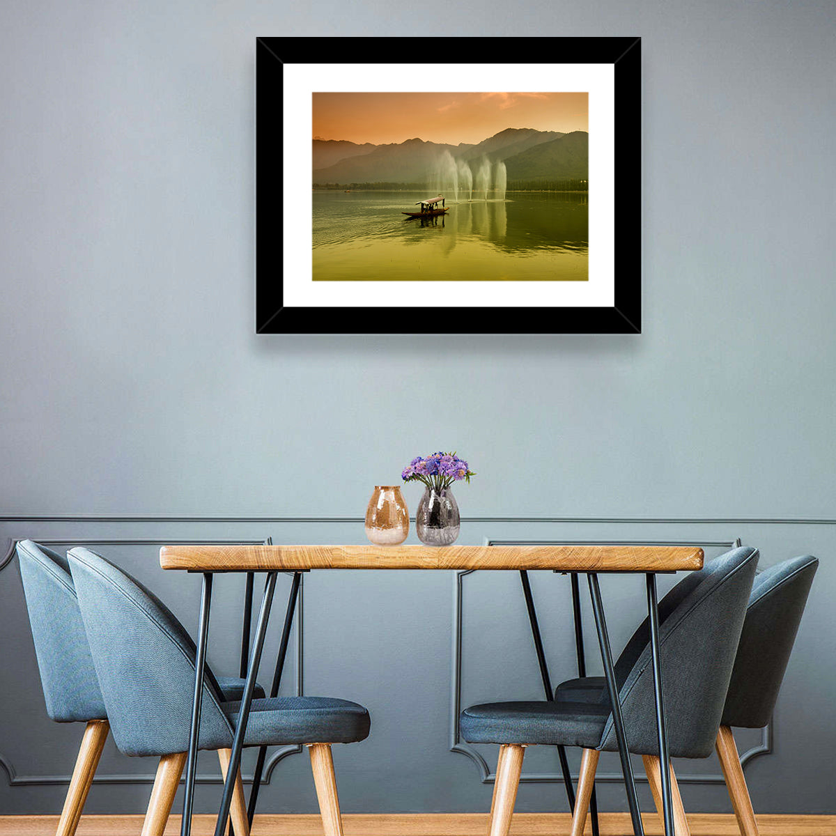Dal Lake Srinagar Wall Art in a room, landscape