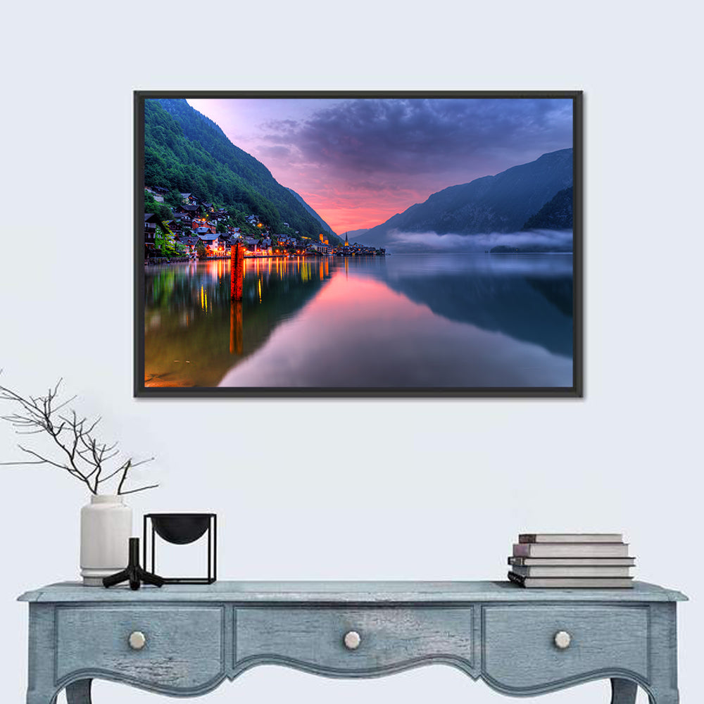 Hallstatt Mountain Village Wall Art