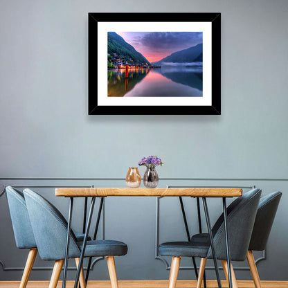 Hallstatt Mountain Village Wall Art