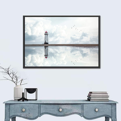 Wales Seashore Lighthouse Wall Art