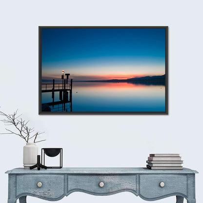 Lake Geneva Sunrise Pier Wall Art
