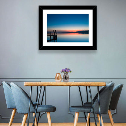 Lake Geneva Sunrise Pier Wall Art