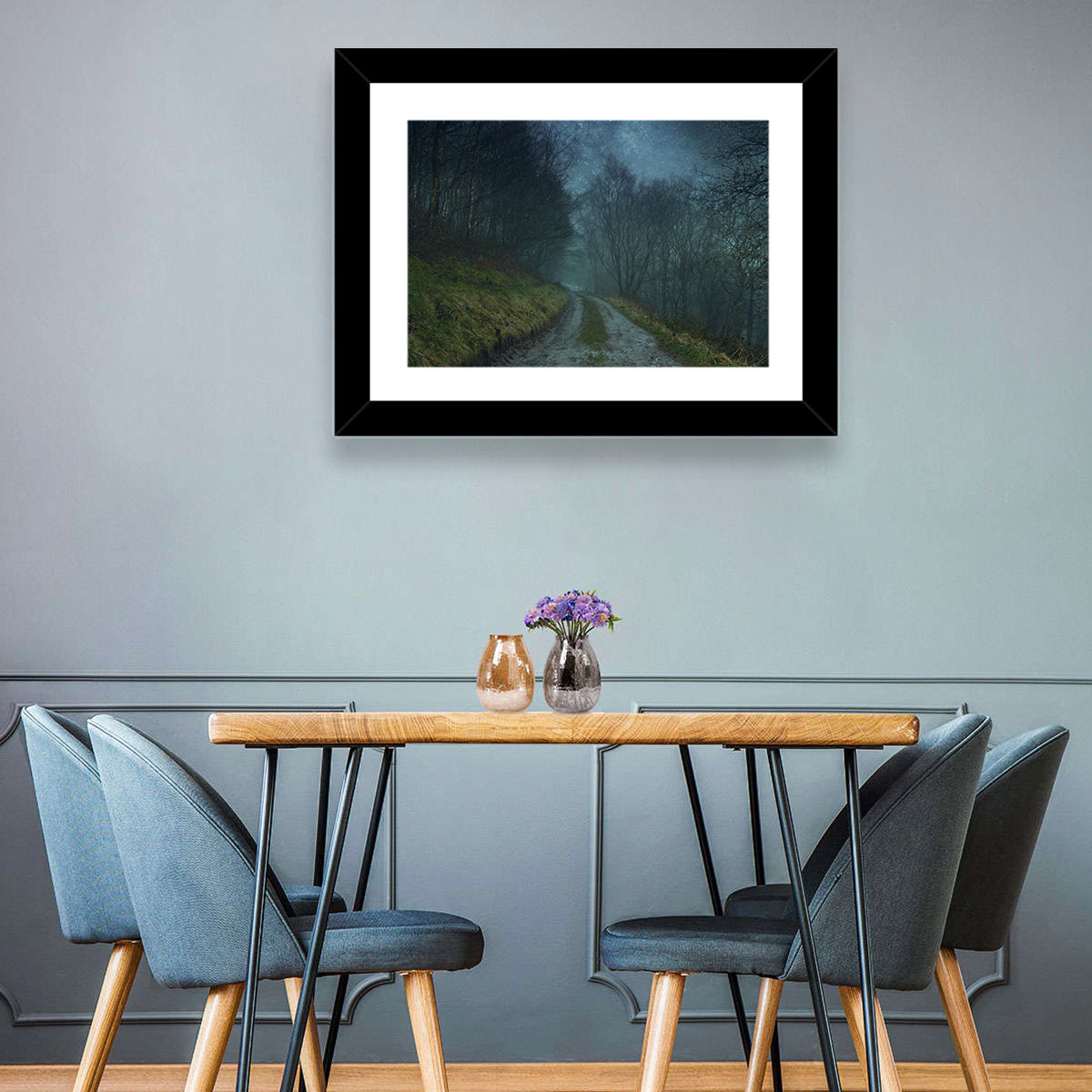 Misty Forest Pathway Wall Art