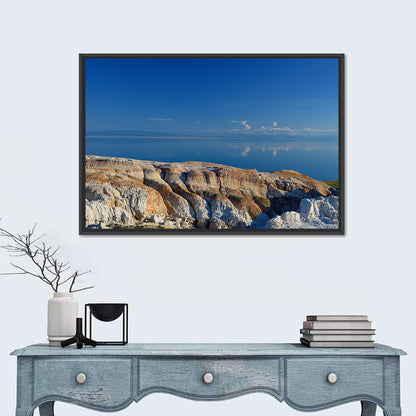 Shekelmes Tract Cliff Over Lake Wall Art