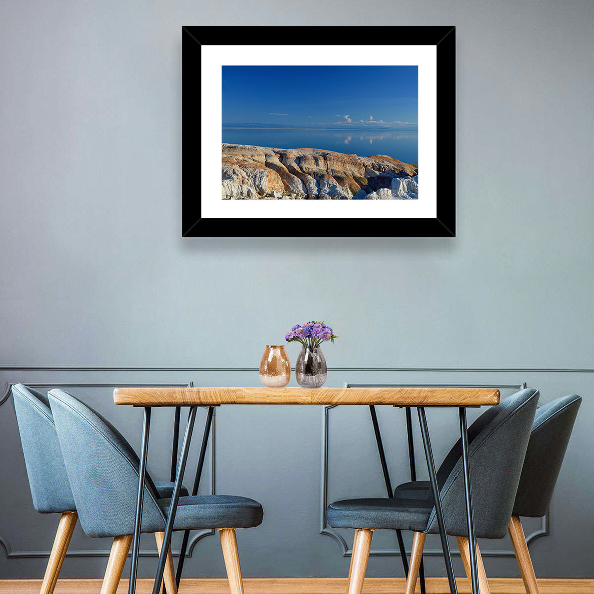 Shekelmes Tract Cliff Over Lake Wall Art