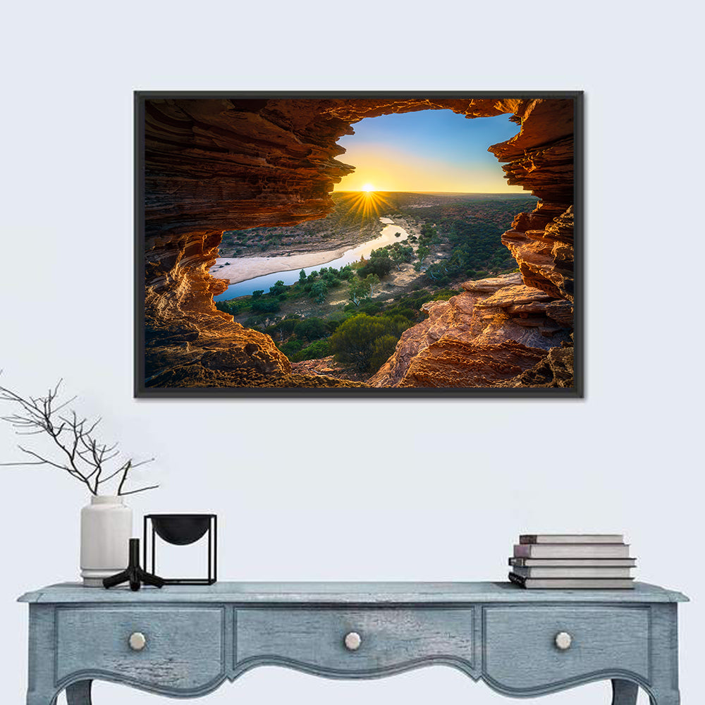 Nature's Window Sunrise, Kalbarri Wall Art
