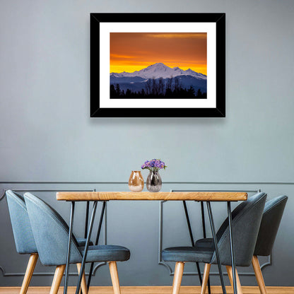 Sunrise Over Mount Baker Wall Art