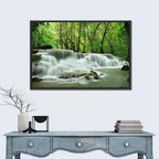 Erawan Falls Forest Cascade Wall Art