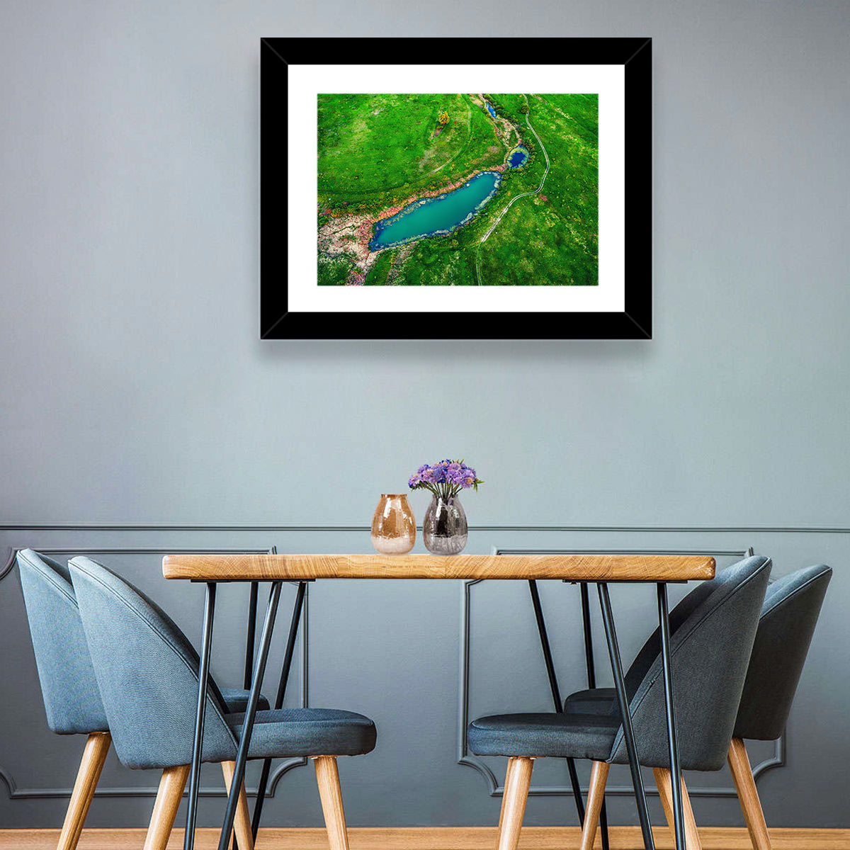 Meadows Lake Aerial Wall Art