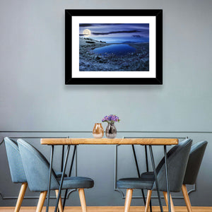 Mountain Lake at Night Wall Art