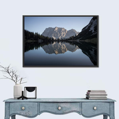 Zugspitze from Lake Seebensee Wall Art