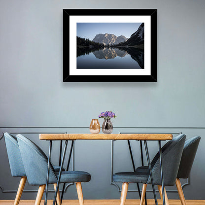 Zugspitze from Lake Seebensee Wall Art