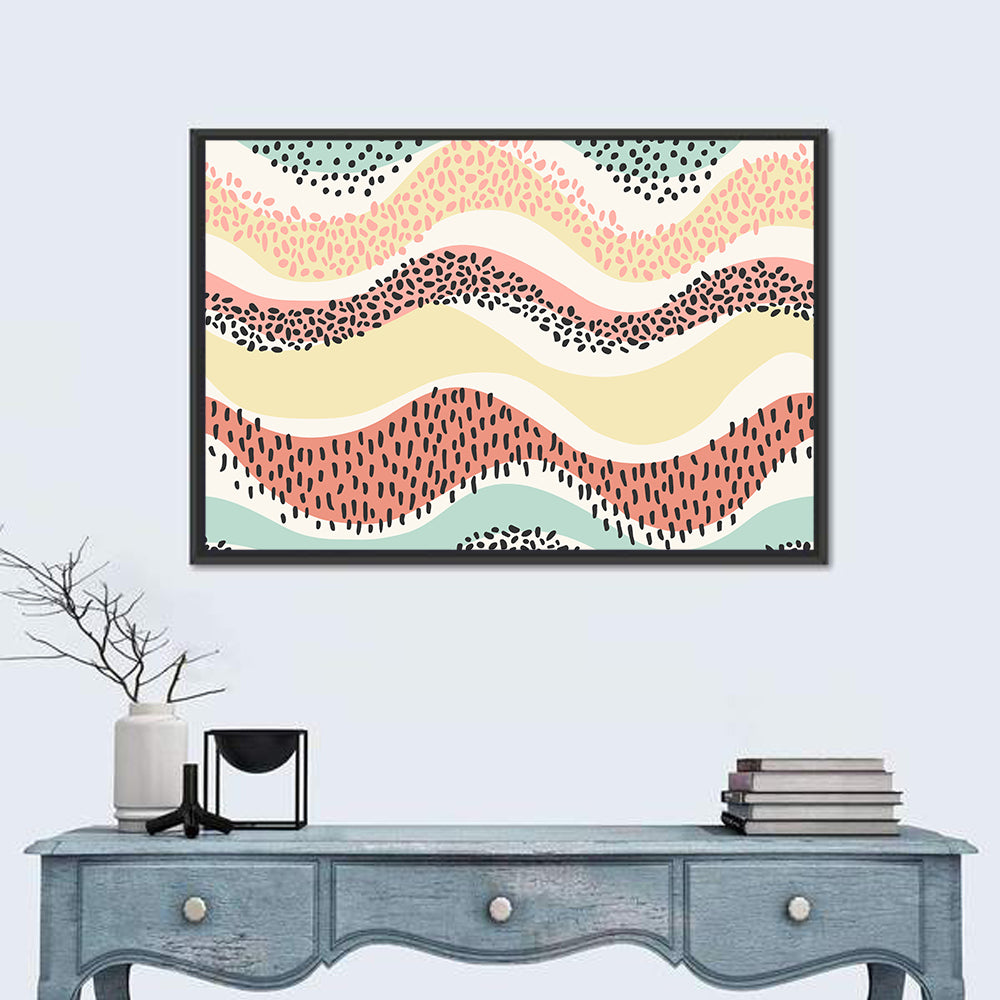Pastel Pond Waves Wall Art