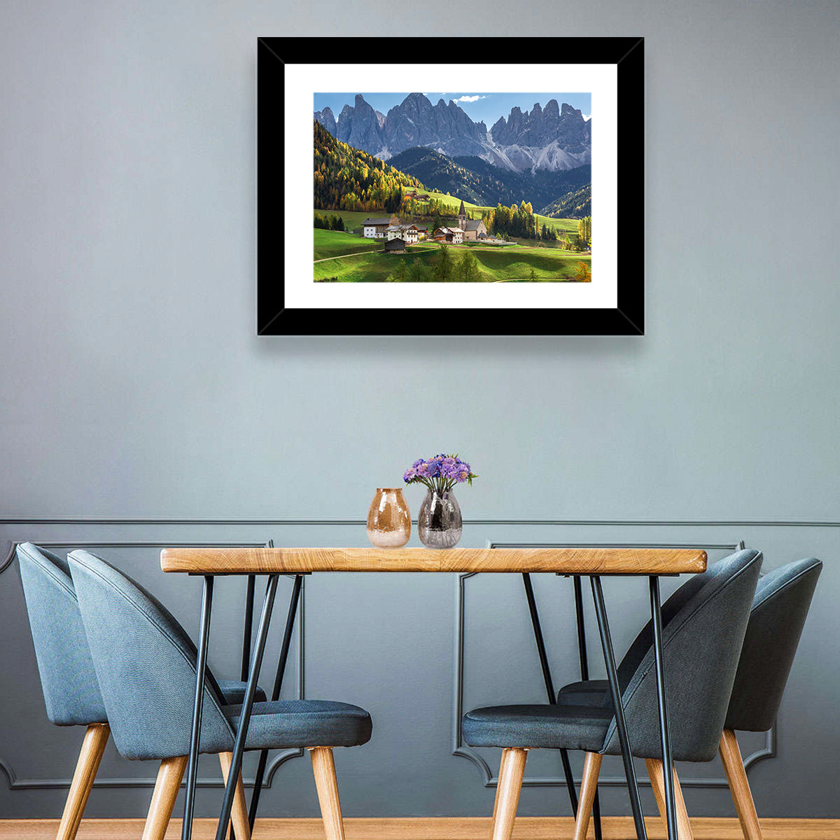 Santa Maddalena Autumn Village Wall Art