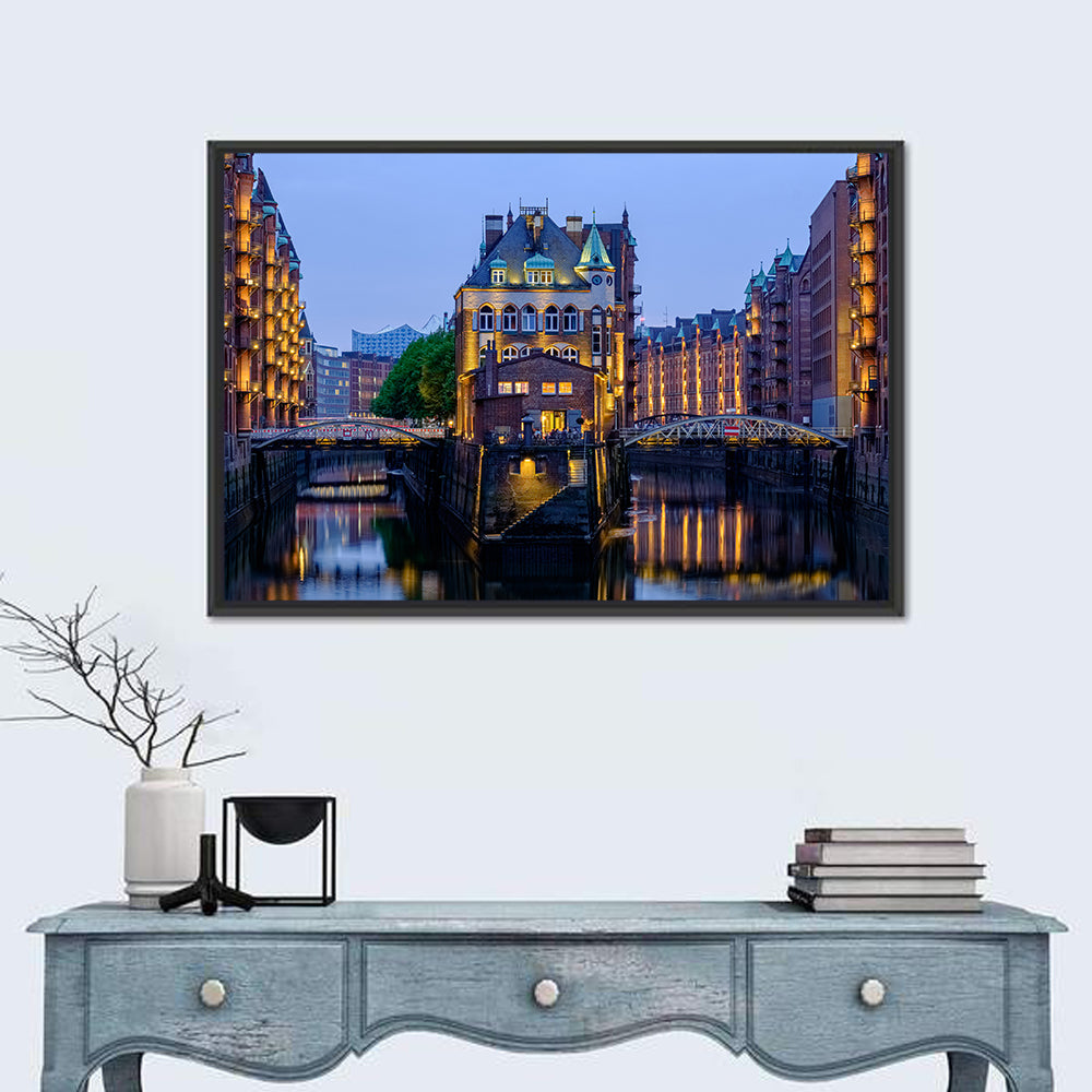 Wasserschloss Blue Hour Reflections Wall Art
