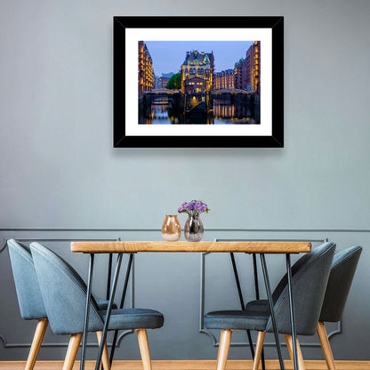 Wasserschloss Blue Hour Reflections Wall Art
