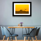Süleymaniye Mosque Golden Hour Silhouette Wall Art