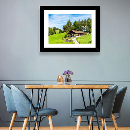 Wengen Alpine Chalet Path Wall Art
