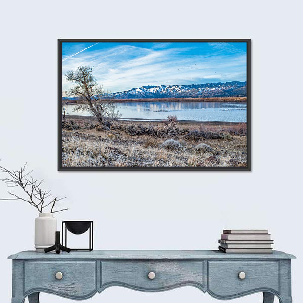 Winter Washoe Lake Morning Wall Art