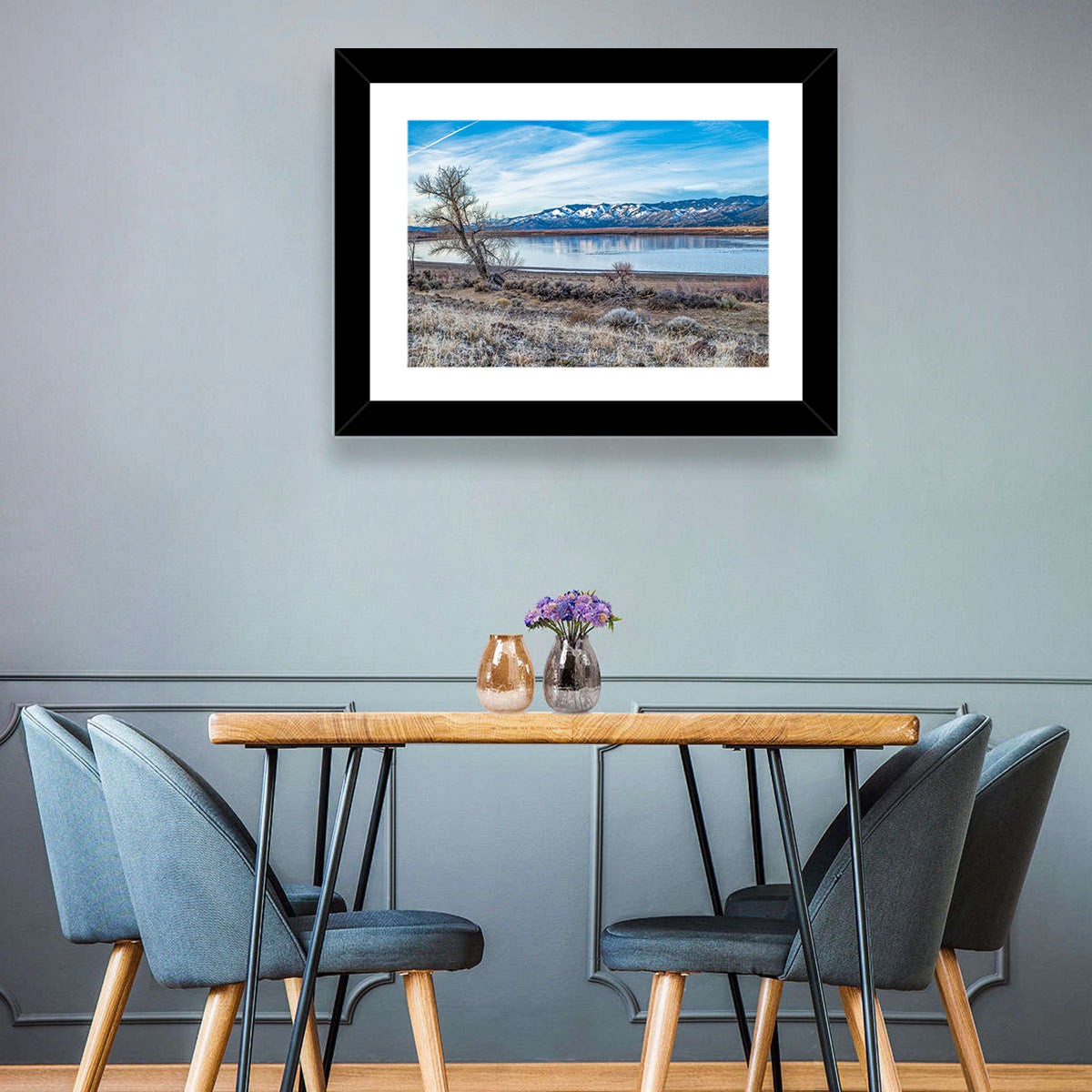 Winter Washoe Lake Morning Wall Art