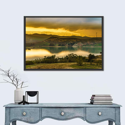 Andalucia Wind Farm at Golden Hour Wall Art